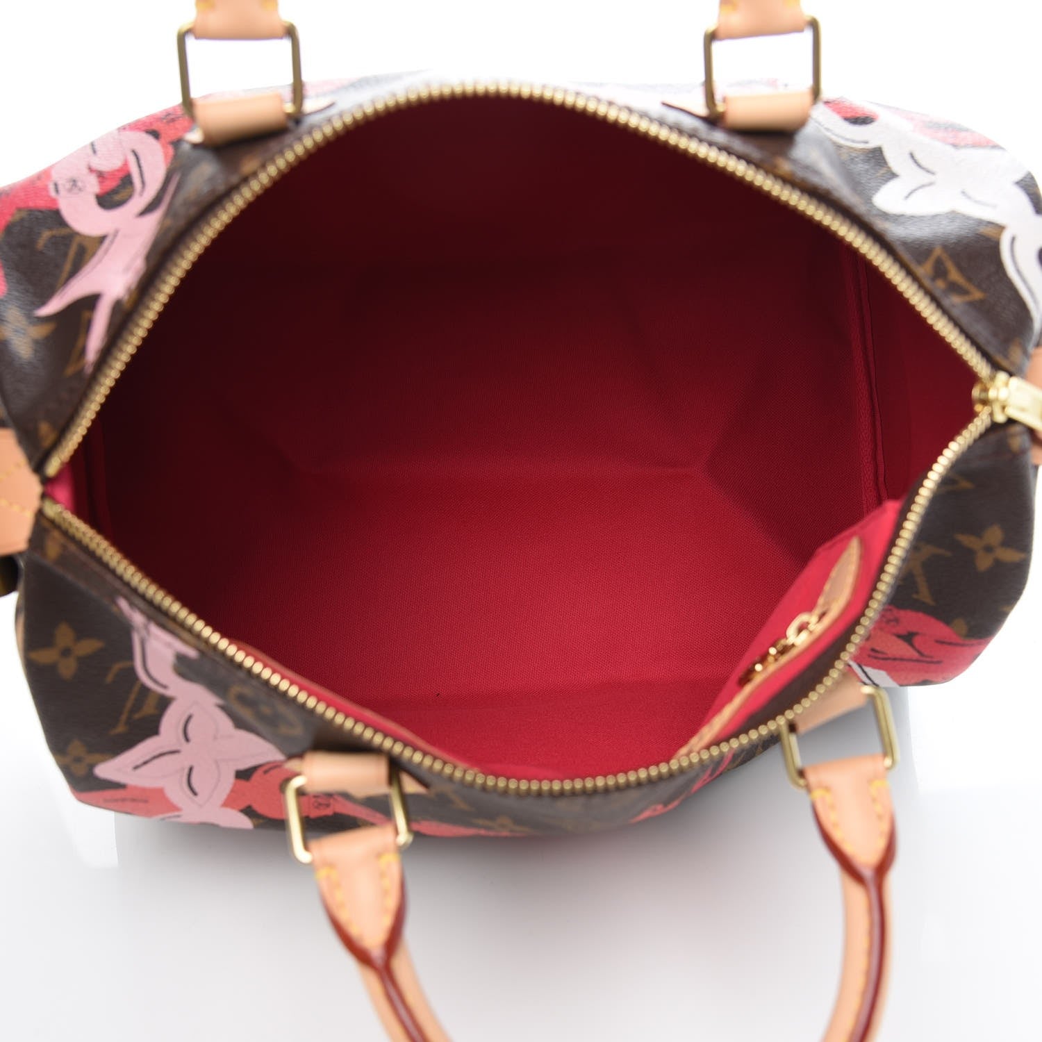 Louis Vuitton Monogram Bay Speedy 30 Rose Ballerine Poppy 5 of 8