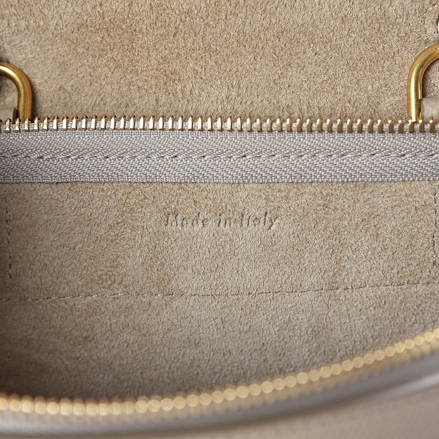 Grained Calfskin Nano Belt Bag Light Taupe
