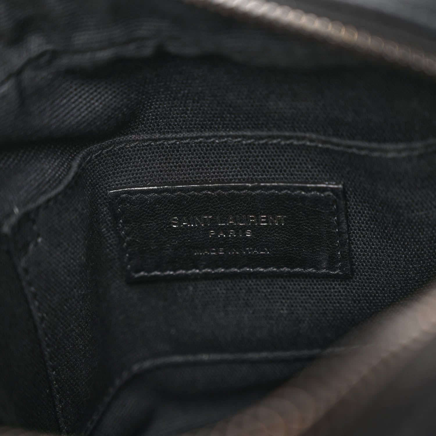 Saint Laurent Lambskin Nylon Small Camp Camera Bag Black 6 of 9