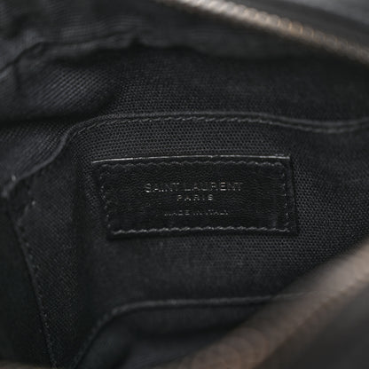 Saint Laurent Lambskin Nylon Small Camp Camera Bag Black 6 of 9
