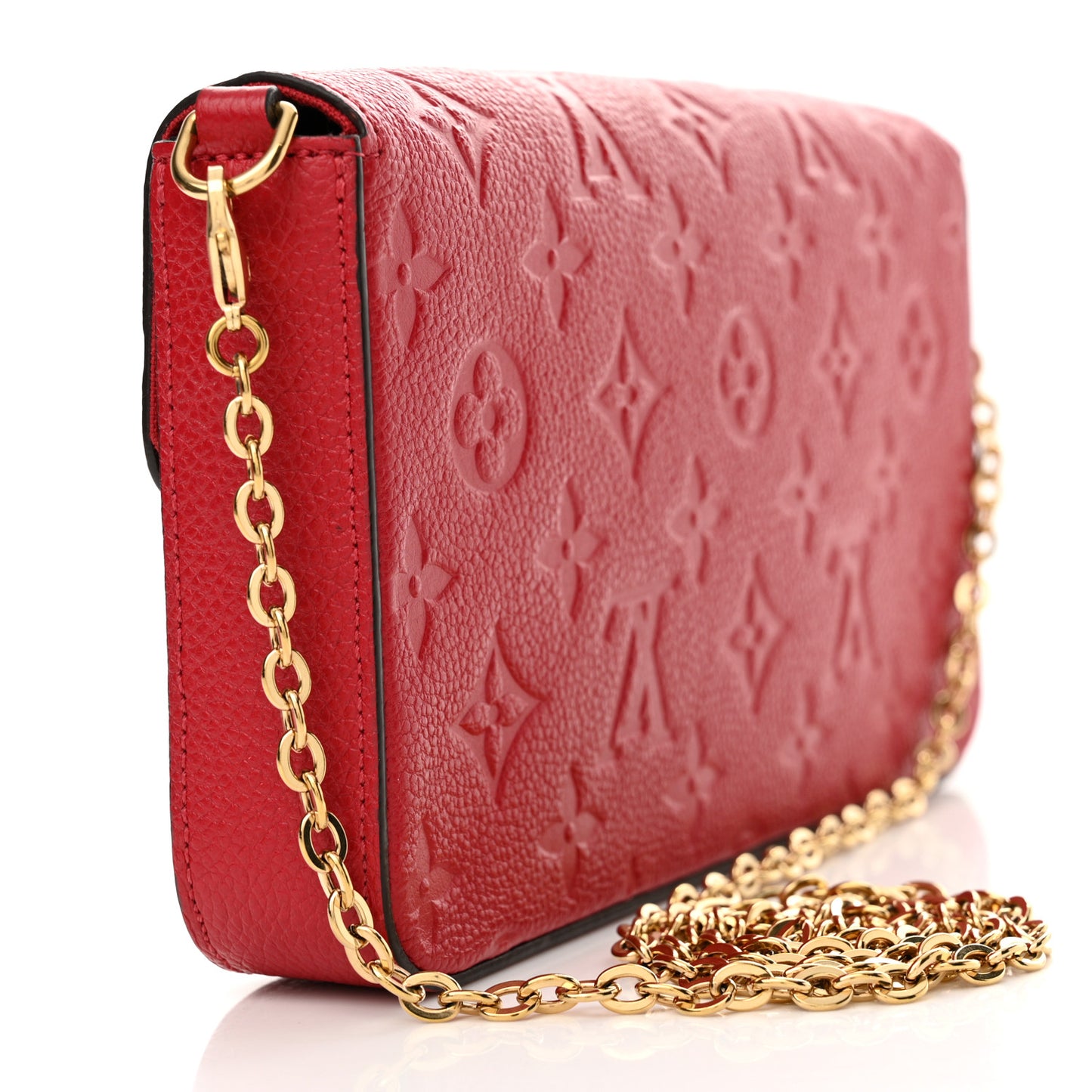 Empreinte Pochette Felicie Chain Wallet Cherry