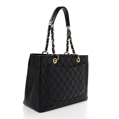 Chanel Caviar Quilted Grand Shopping Tote GST Black 2 of 10