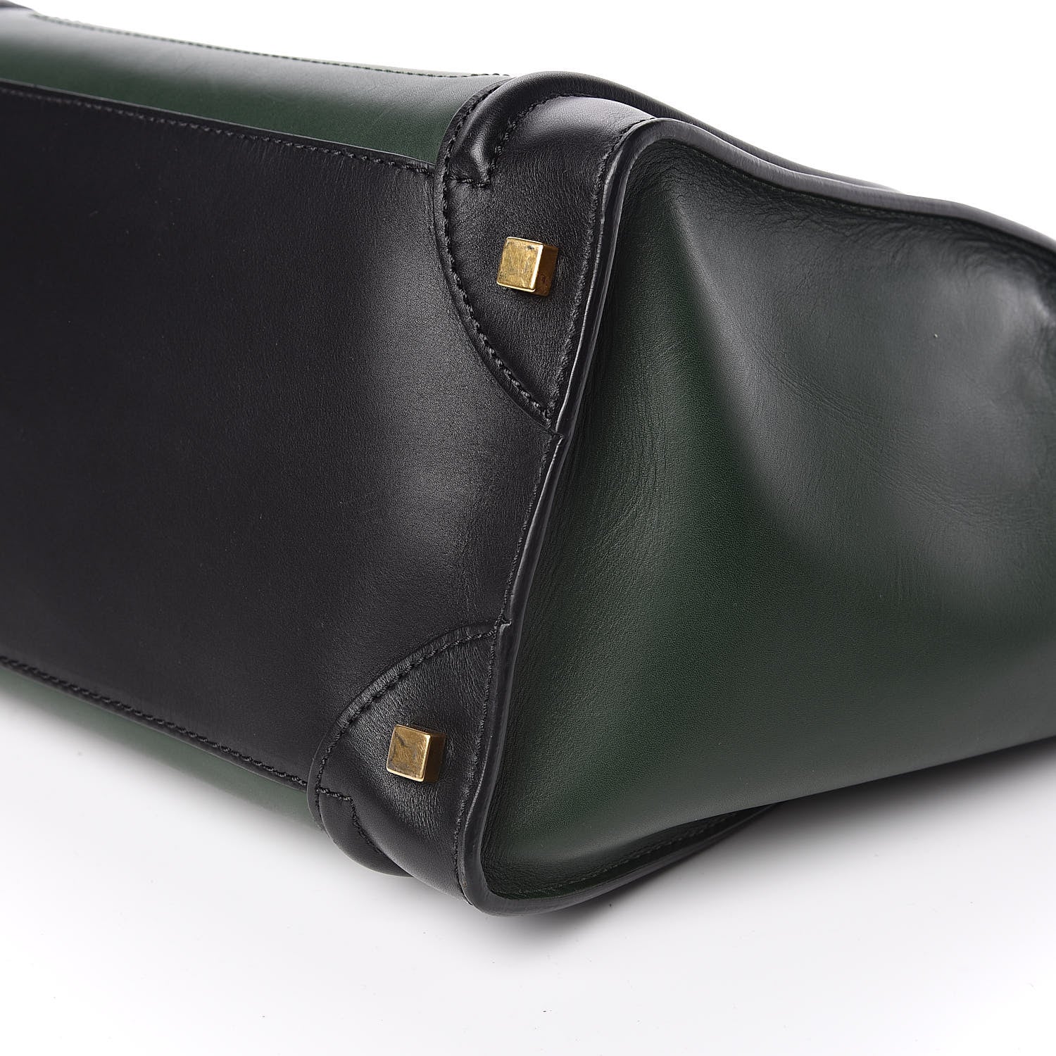 Celine Smooth Calfskin Mini Tri-Color Luggage Forest 9 of 10