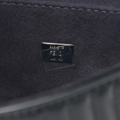 Fendi Shiny Nappa Trapuntata Micro Double Baguette Black 7 of 11