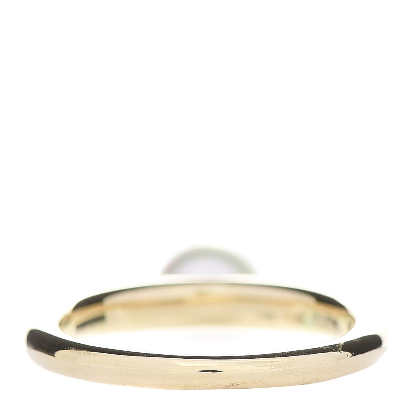 18K Yellow Gold Akoya Pearl 7mm Classic Elegance Ring 54 6.75