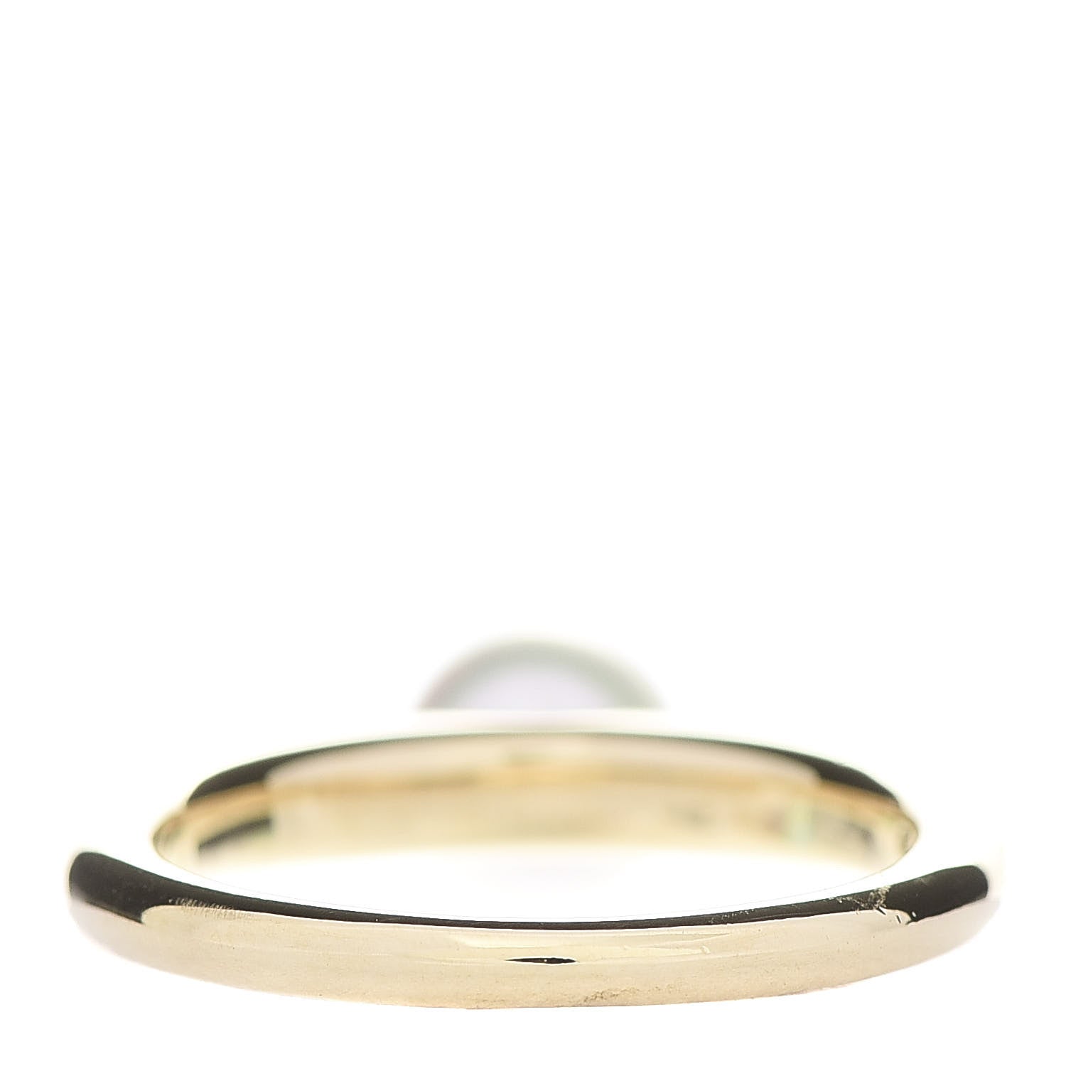 Mikimoto 18K Yellow Gold Akoya Pearl 7mm Classic Elegance Ring 54 6.75 4 of 5