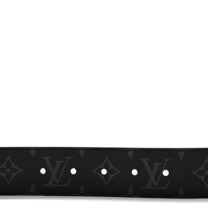 Louis Vuitton Calfskin Reverse Monogram Eclipse 40mm Belt 95 38 Black 3 of 7