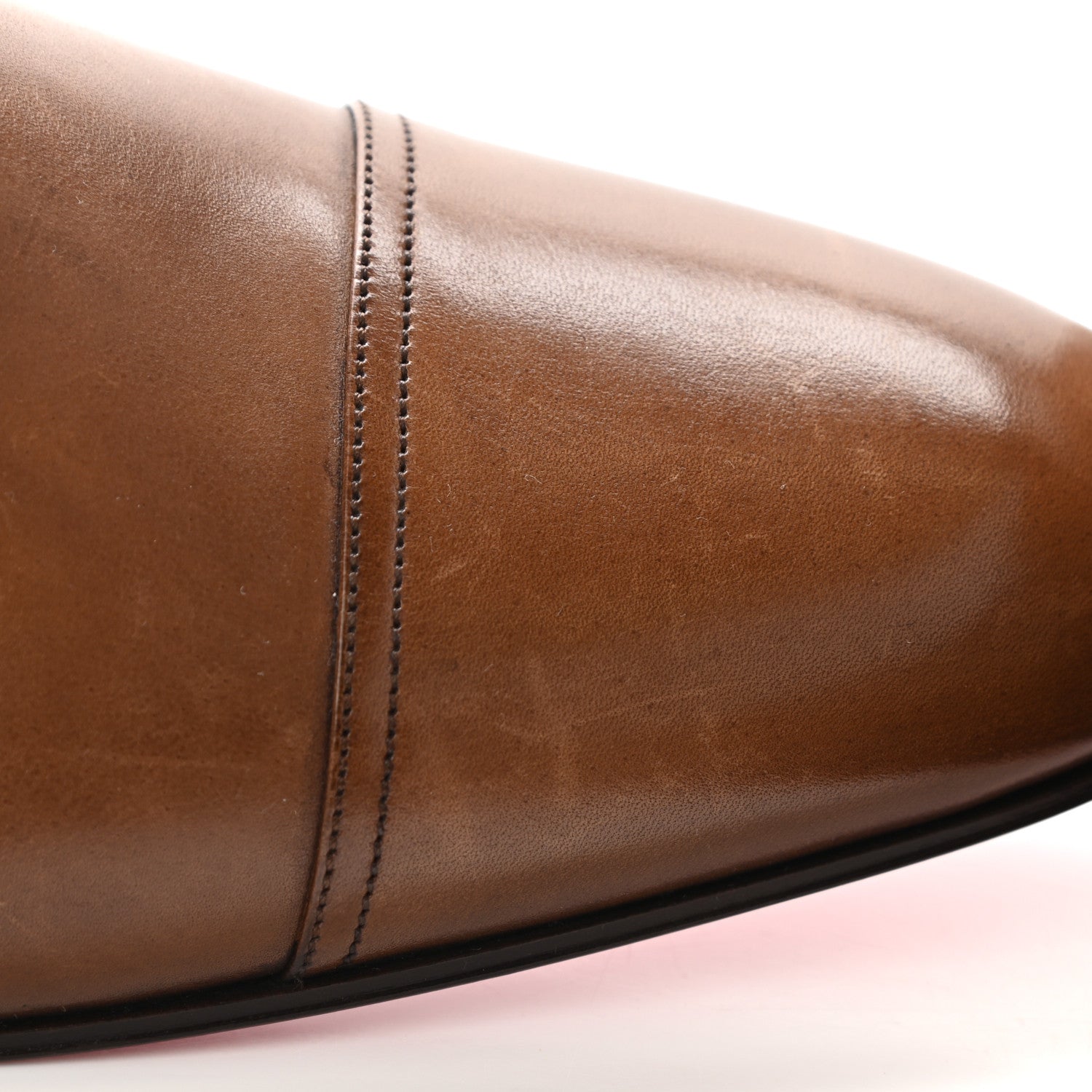 Christian Louboutin Calfskin Mens Mortimer Flats 45 Brown 12 of 16