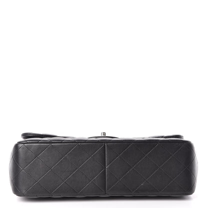 Chanel Lambskin Quilted Jumbo Double Flap Black 15 of 16