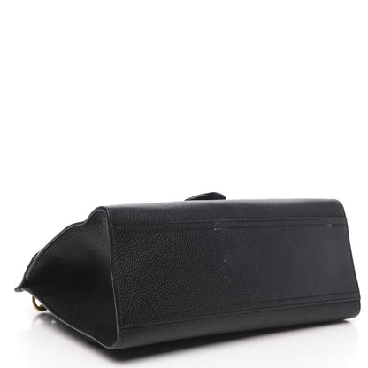 Gucci Calfskin Small GG Marmont Top Handle Bag Black 4 of 13