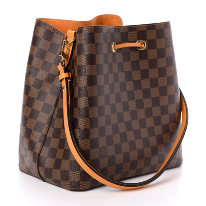 Louis Vuitton Damier Ebene Neonoe MM Safran 3 of 9