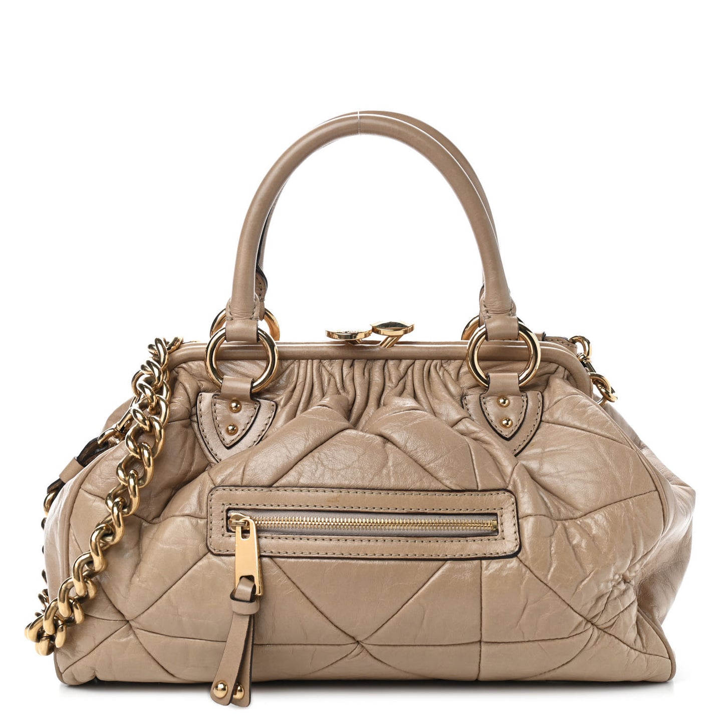 Calfskin Patchwork Stam Beige