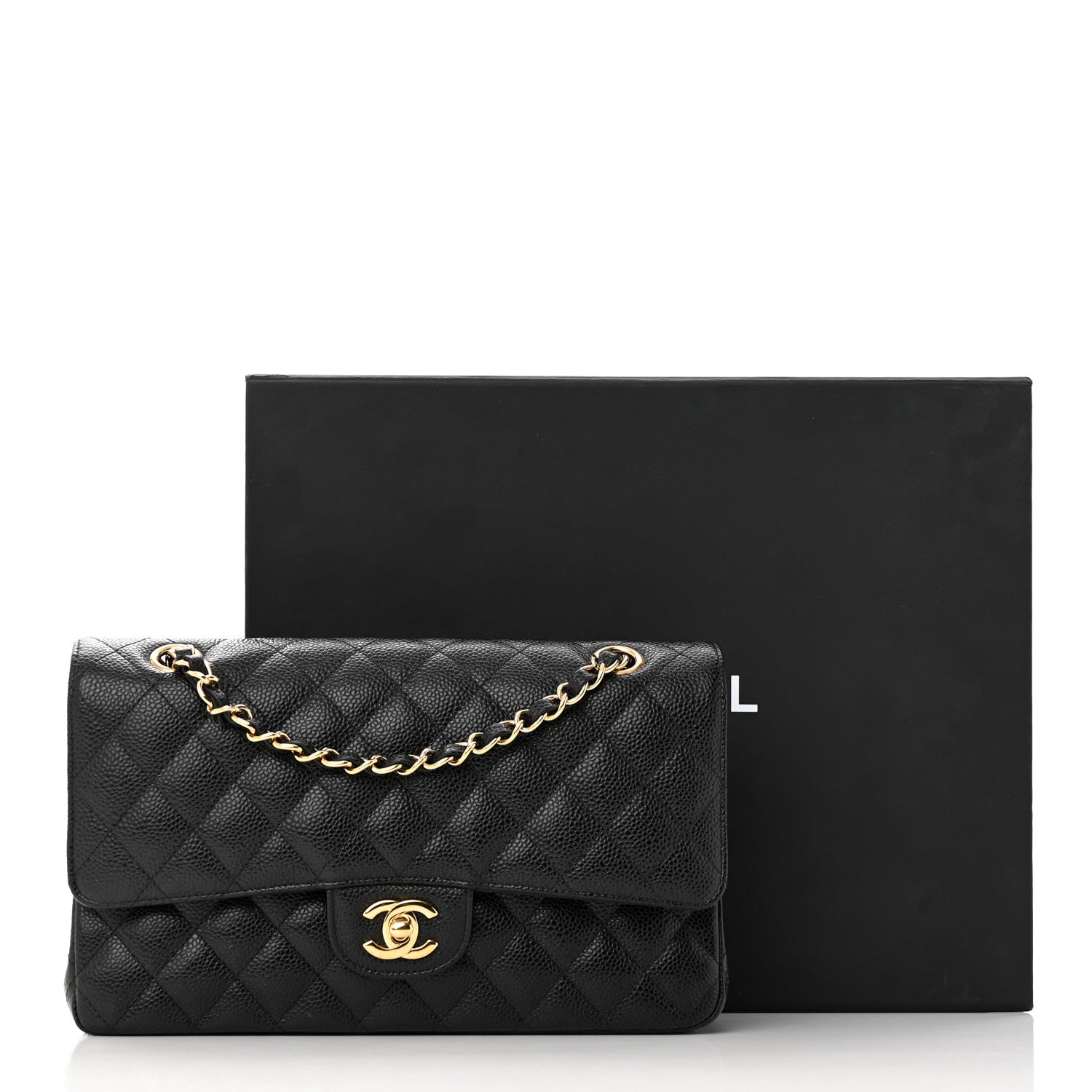 Chanel Caviar Quilted Medium Double Flap Black 13 of 13