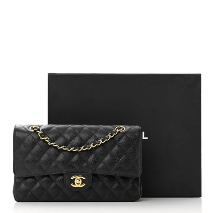 Chanel Caviar Quilted Medium Double Flap Black 13 of 13