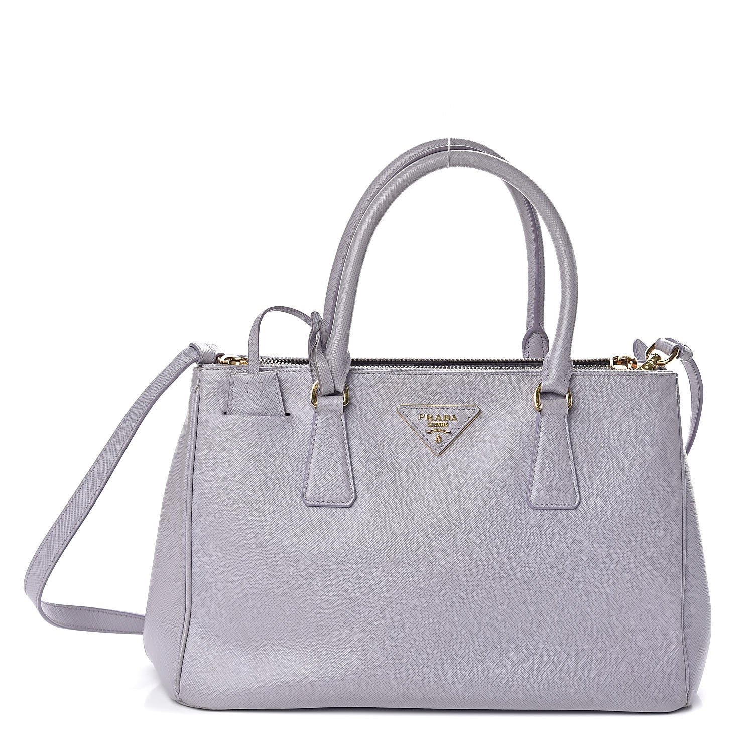 Prada Saffiano Small Galleria Double Zip Tote Glicine 1 of 13