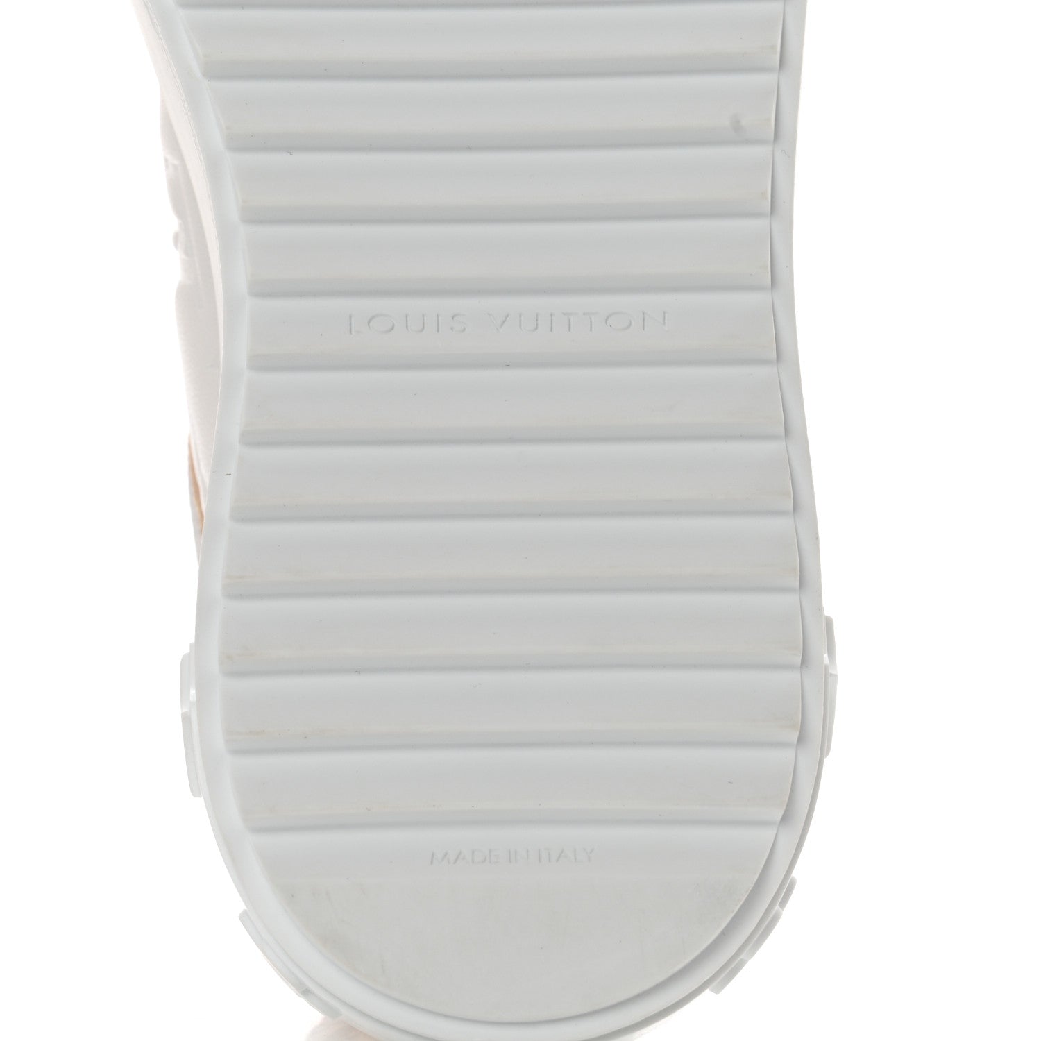 Louis Vuitton Monogram Embossed Calfskin Damier Azur Time Out Sneakers 35 Rose Clair Pink 8 of 8