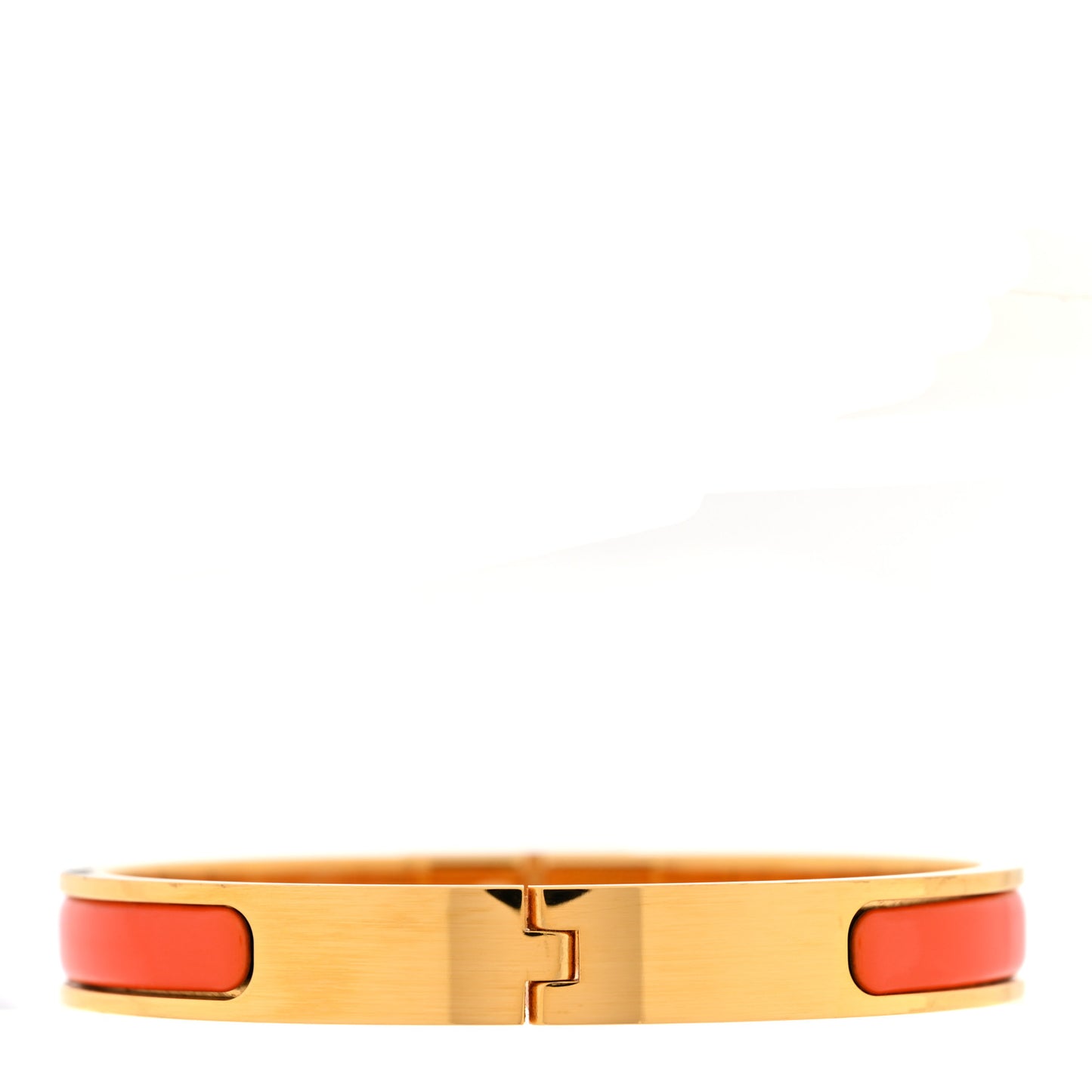 Enamel Mini Clic Kelly Bracelet PM Orange Fruite