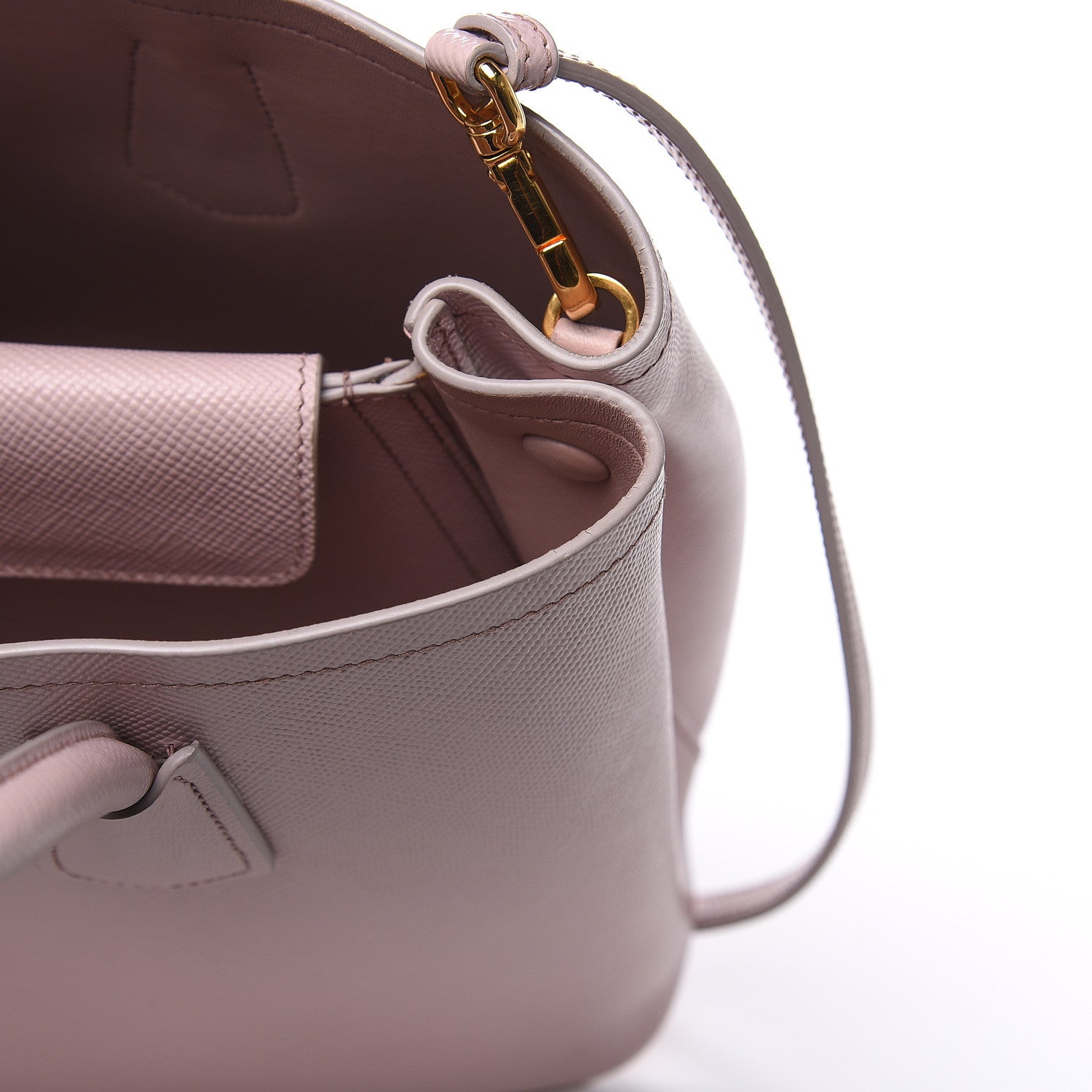 Prada Saffiano Cuir Medium Double Bag Mughetto 19 of 22