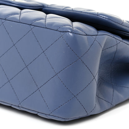 Chanel Lambskin Quilted Jumbo Double Flap Light Purple 6 of 17