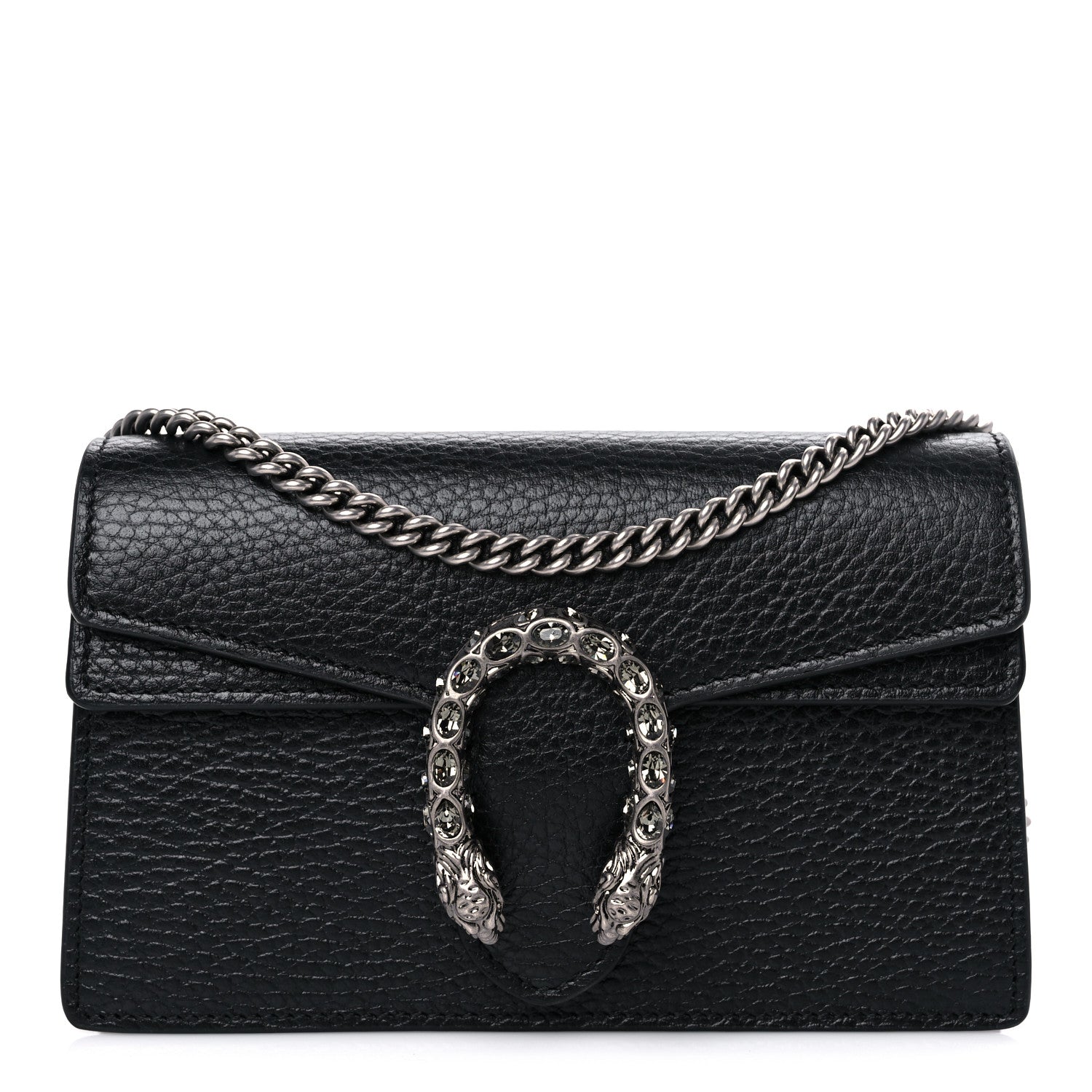 Gucci Calfskin Super Mini Dionysus Shoulder Bag Black 1 of 10