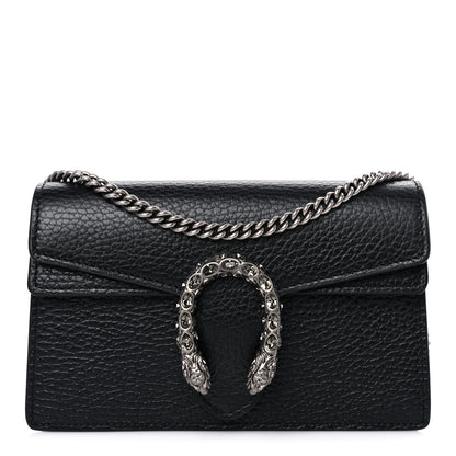 Gucci Calfskin Super Mini Dionysus Shoulder Bag Black 1 of 10