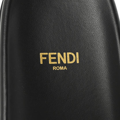 Fendi Satin FF Fendi Feel Slide Sandals 38 Tobacco Black 8 of 8