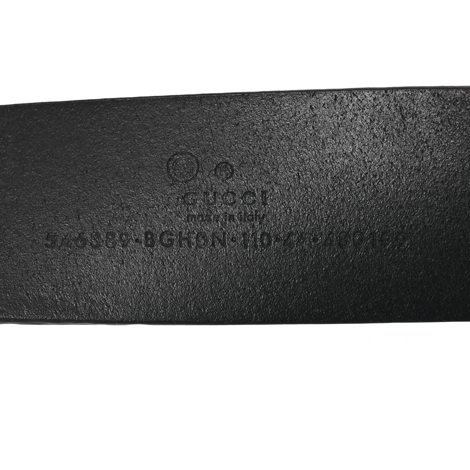 Gucci Selleria Calfskin Mens Interlocking G 37mm Belt 110 44 Black 5 of 9