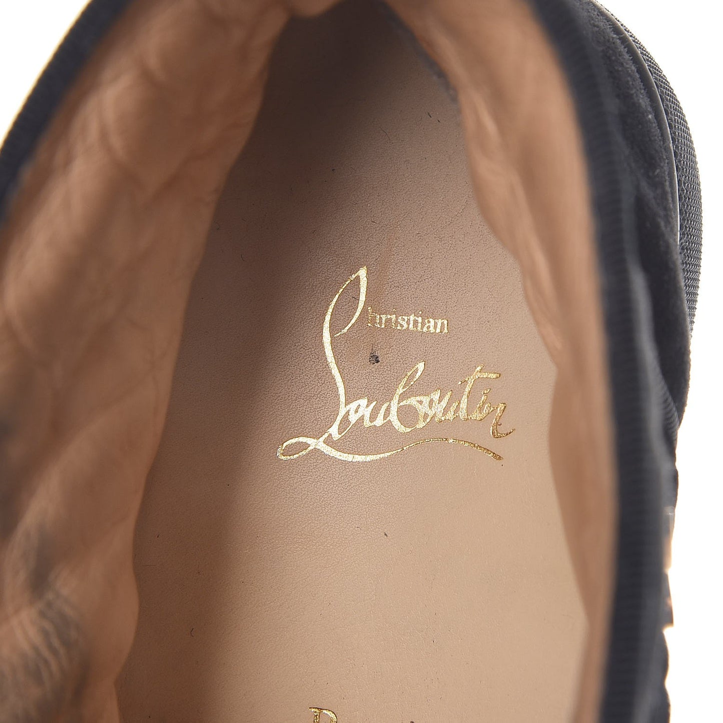Suede Velvet Jeweled Flat Sneakers 38.5 Black