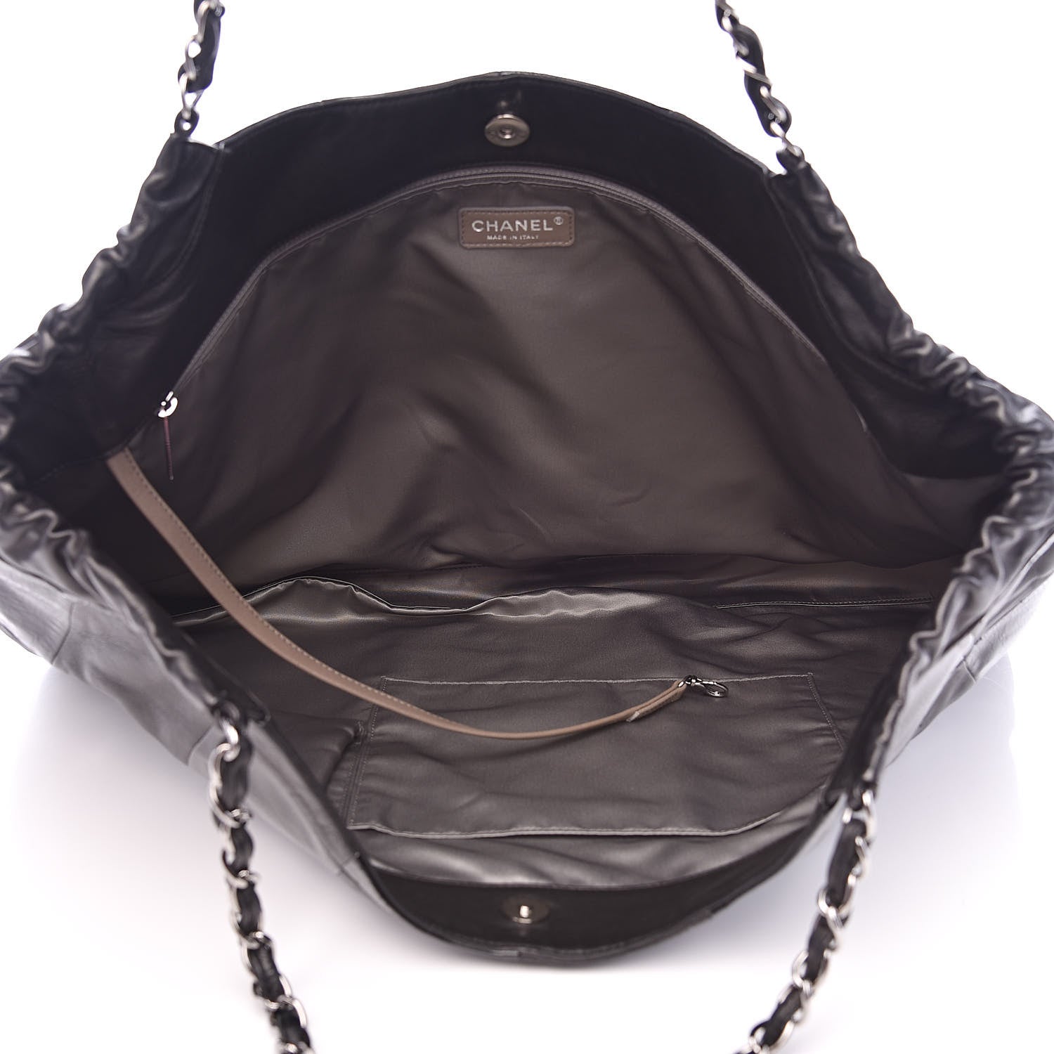 Chanel Patent Patchwork Large Brooklyn Tote Black 5 of 11