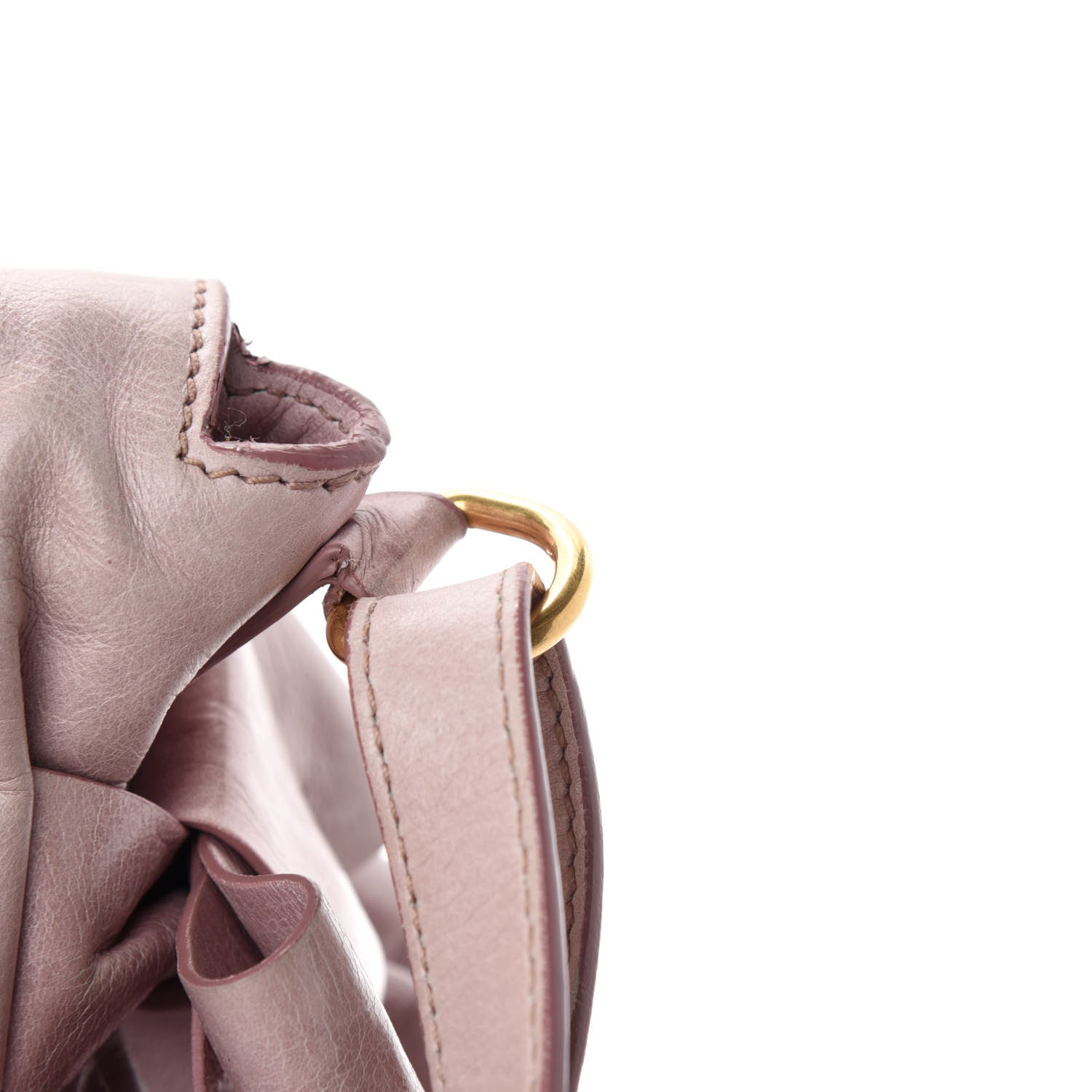 Miu Miu Vitello Lux Large Bow Bag Mughetto 10 of 15