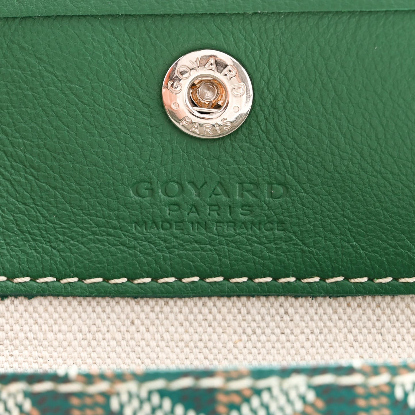 Goyardine Reversible Mini Anjou Green