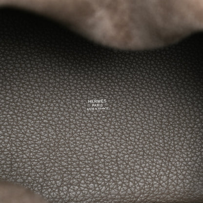 Hermes Taurillon Clemence Picotin Lock 22 MM Etoupe 6 of 9