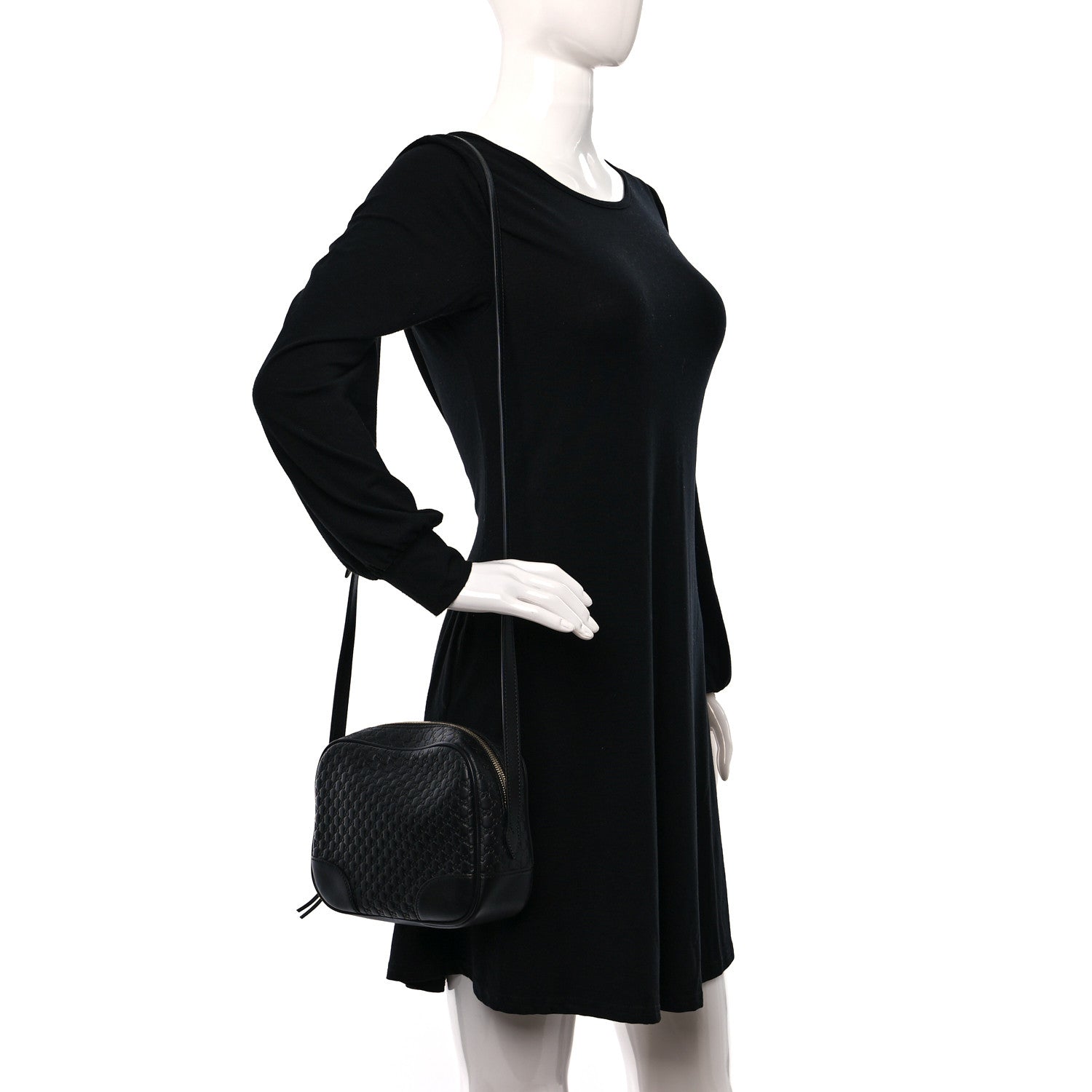 Gucci Microguccissima Mini Bree Messenger Bag Black 3 of 10