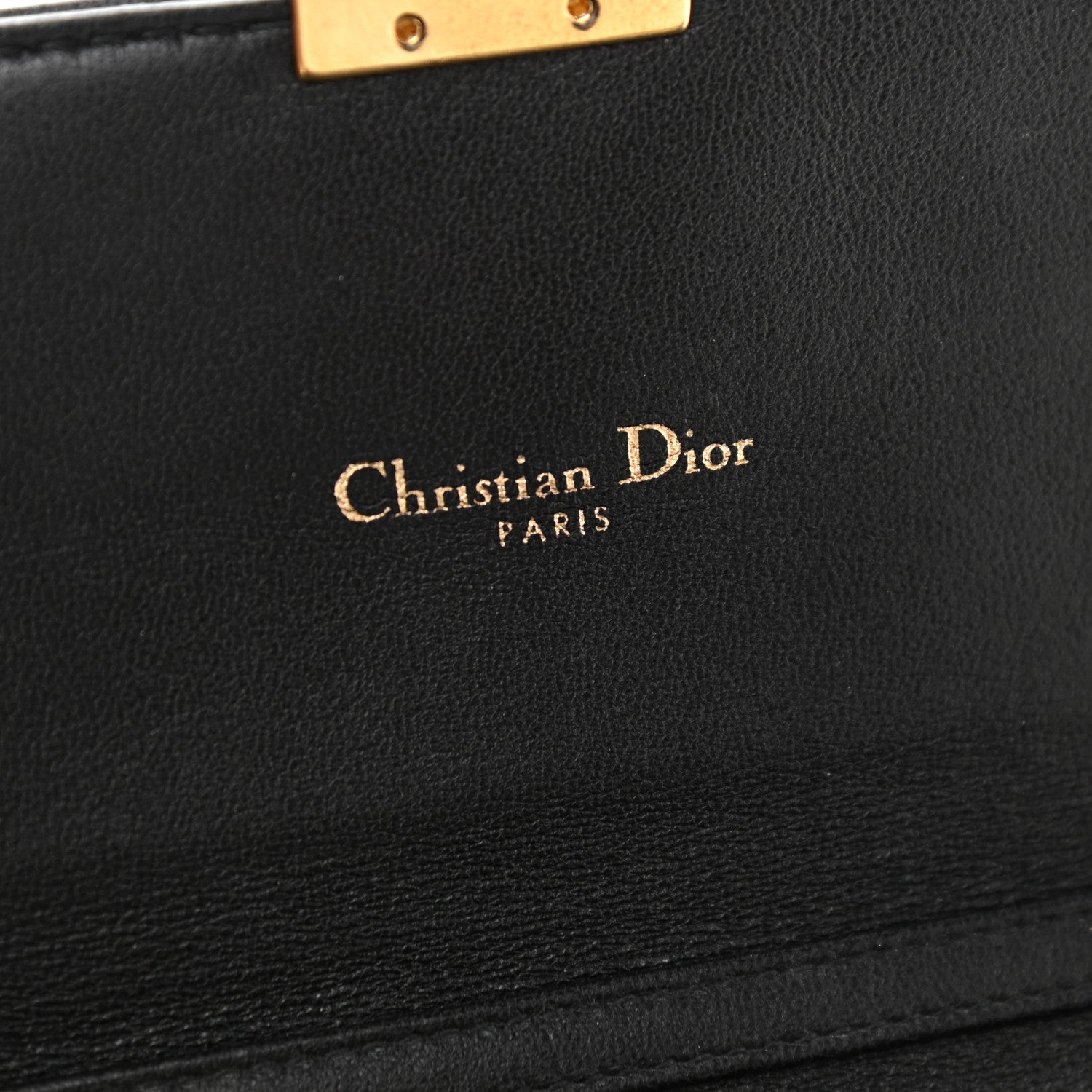 Christian Dior Lambskin Cannage Studded Dioraddict Wallet on Chain Black 6 of 11