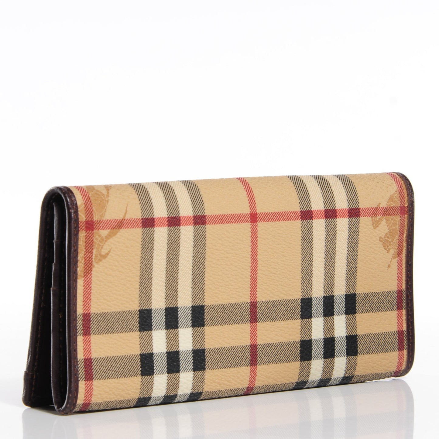 Haymarket Check Continental Wallet Chocolate
