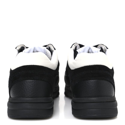 Chanel Mesh Suede Grained Calfskin Womens CC Sneakers 37 Black Brown 6 of 9