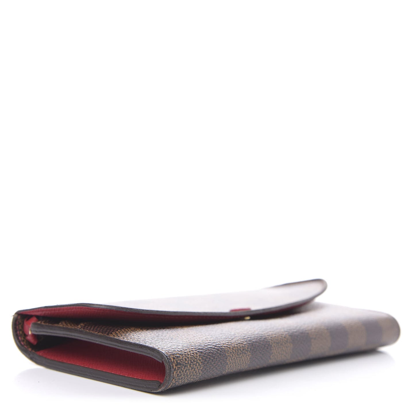 Damier Ebene Emilie Wallet Red