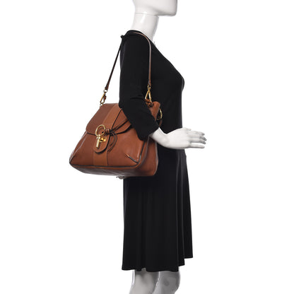 Chloe Grained Lambskin Medium Lexa Shoulder Bag Caramel 3 of 19