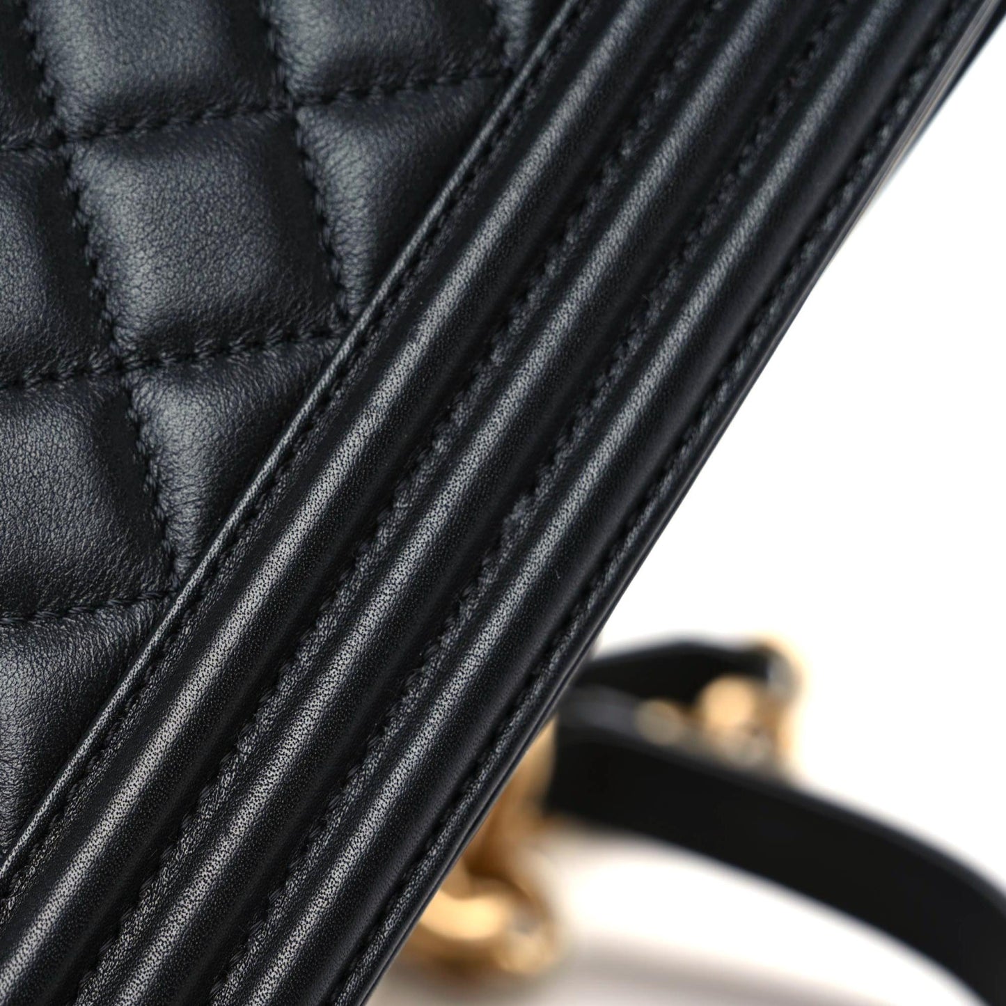Calfskin Medium Boy Logo Top Handle Flap Black