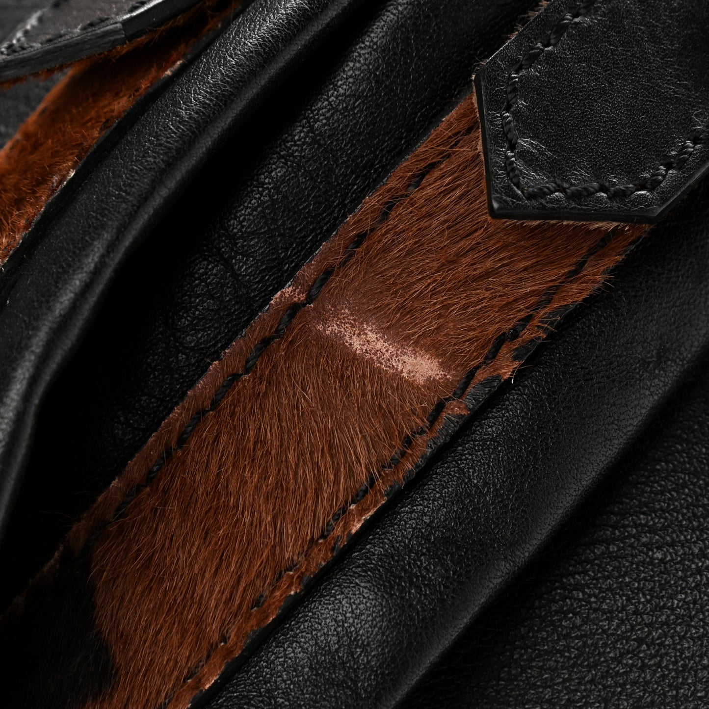 Pony Hair Calfskin Spikes Syd Backpack Camo  Coffee Bronze Black