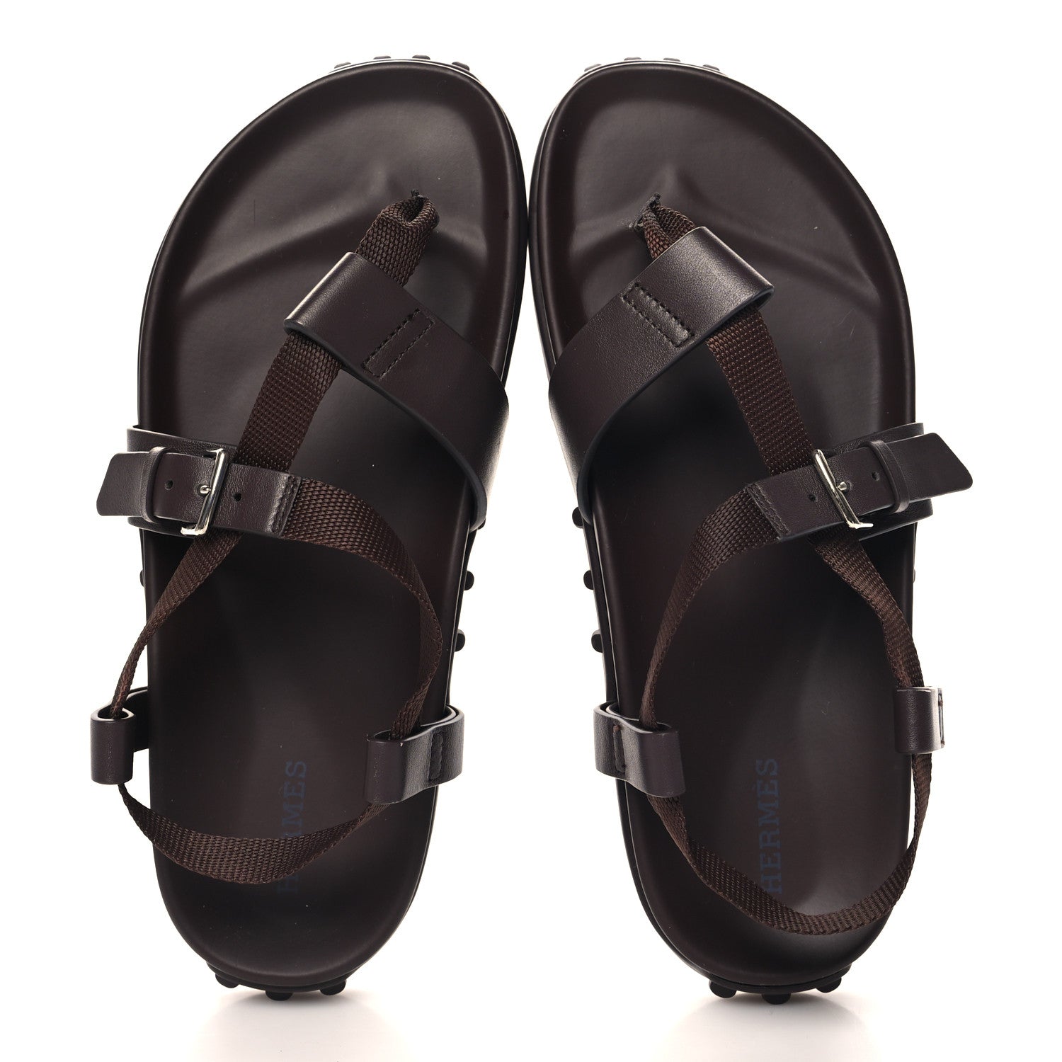 Hermes Calfskin Womens Inboard Sandals 37 2 of 12