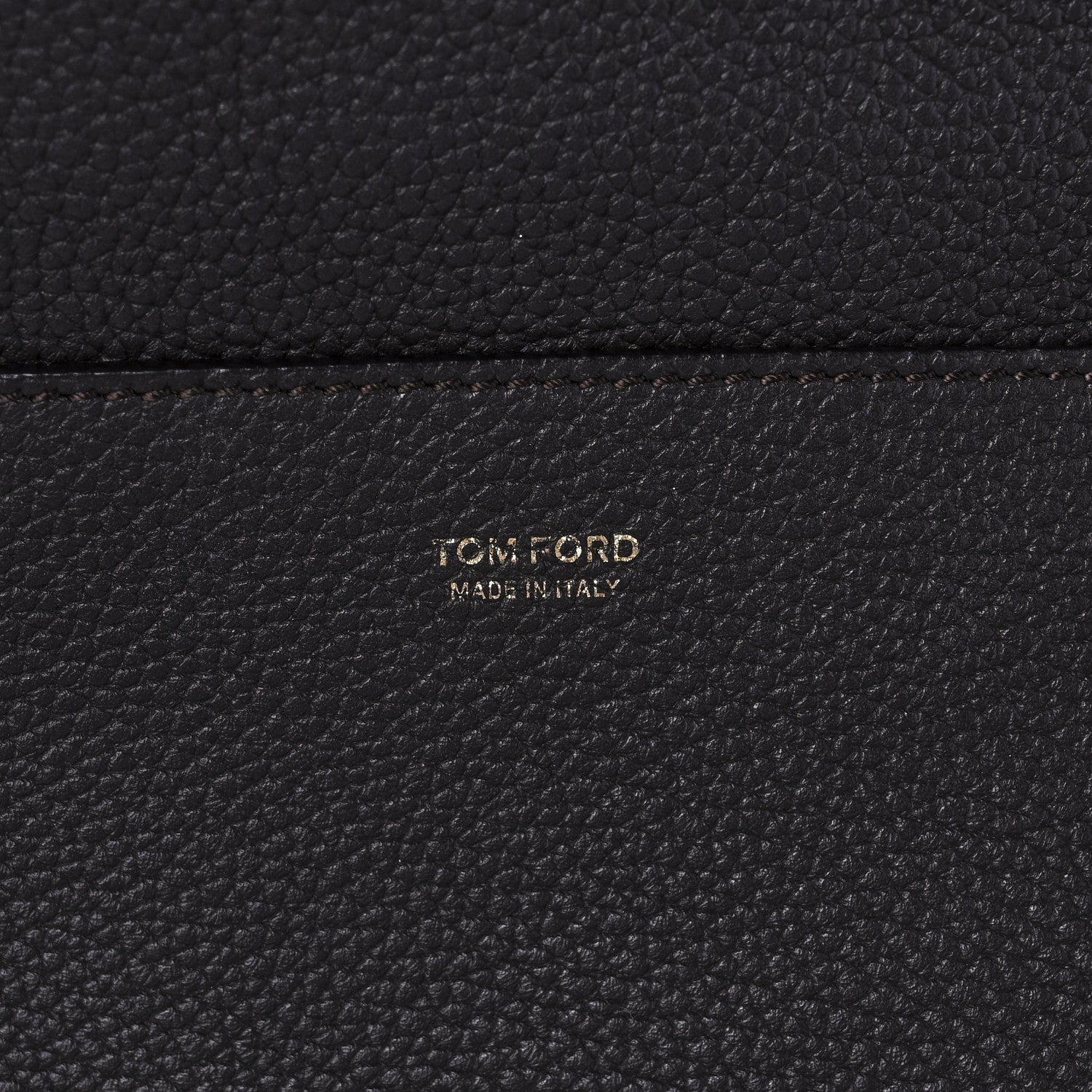 Tom Ford Pebbled Calfskin Large Jennifer Dark Brown 5 of 7