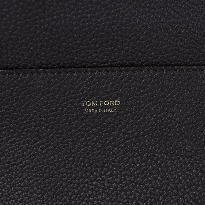 Tom Ford Pebbled Calfskin Large Jennifer Dark Brown 5 of 7