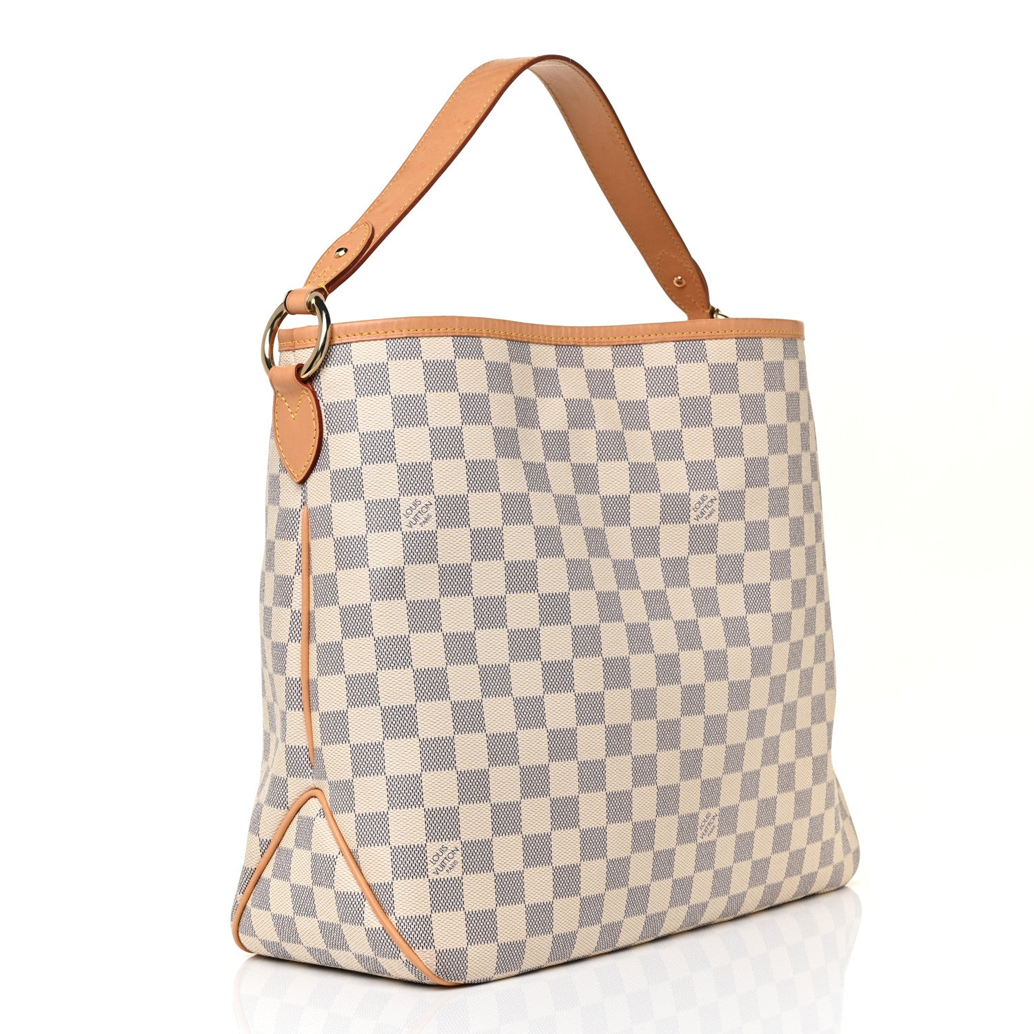 Louis Vuitton Damier Azur Delightful MM Rose Ballerine 3 of 15