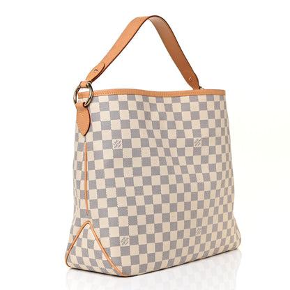 Louis Vuitton Damier Azur Delightful MM Rose Ballerine 3 of 15