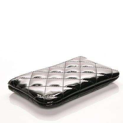 Chanel Patent Quilted Small Cosmetic Case Black 4 of 7
