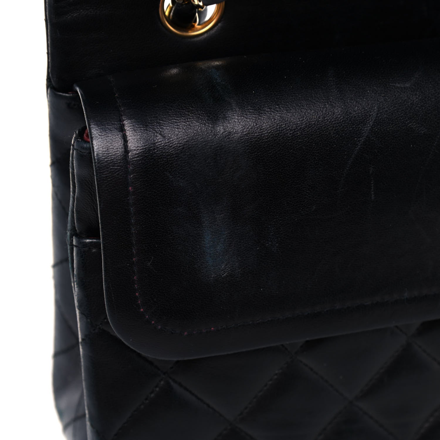 Chanel Lambskin Quilted Small Double Flap Black 16 of 18