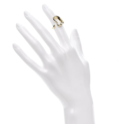 Tiffany 18K Yellow Gold Medium Elsa Peretti Open Heart Ring 46 3.75 2 of 4