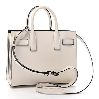 Saint Laurent Grained Calfskin Nano Sac De Jour Porcellana Black 3 of 9