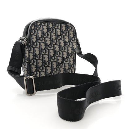 Christian Dior Oblique Messenger Pouch Beige Black 3 of 10